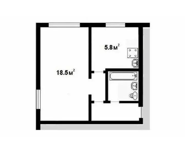 Продаётся 1-к квартира, 33 м - Фото 0