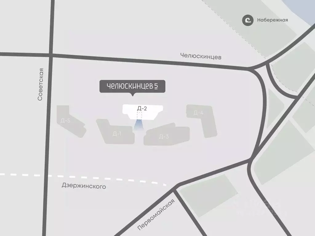 1-к кв. Тюменская область, Тюмень Челюскинцев 5 жилой комплекс (41.2 ... - Фото 2