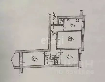 3-к кв. Тульская область, Тула Литейная ул., 32 (66.2 м) - Фото 2