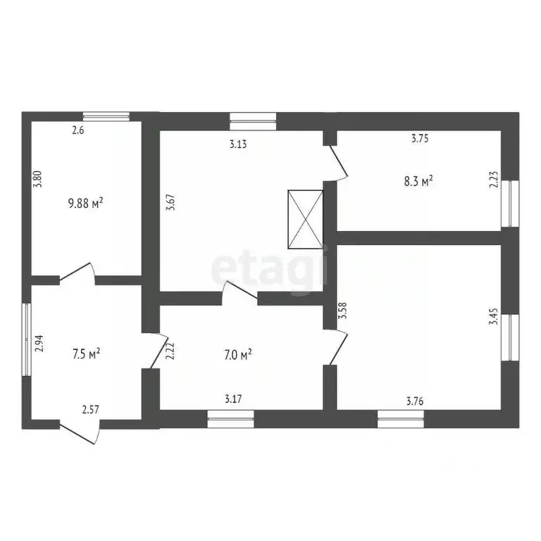 Дом в Крым, Черноморский район, Межводненское с/пос, с. Зайцево ул. ... - Фото 2