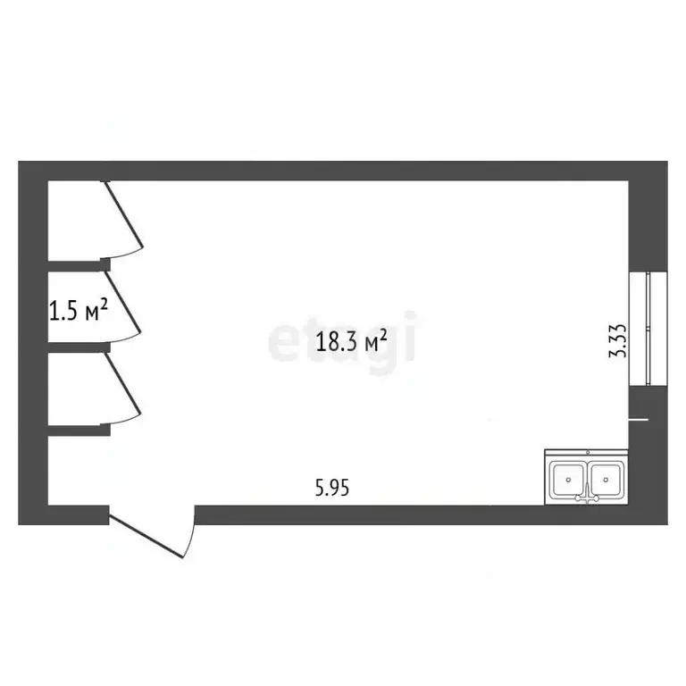 Студия Саха (Якутия), Якутск ул. Дзержинского, 22/6 (18.5 м) - Фото 2