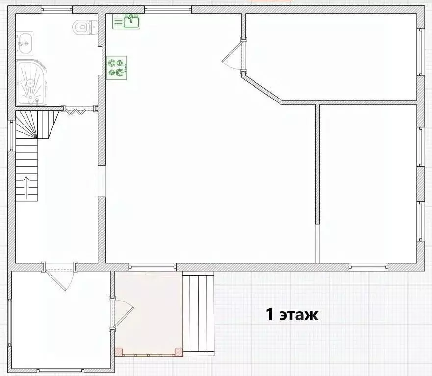Дом в Омская область, Омск Чередовый мкр, ул. Радищева, 74 (116 м) - Фото 2