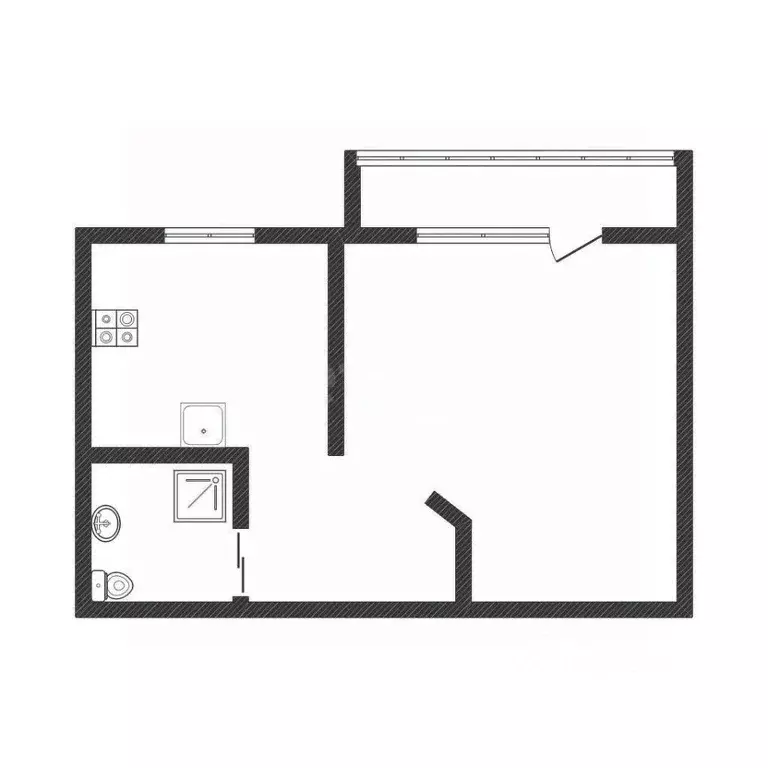 1-к кв. Белгородская область, Белгород ул. Макаренко, 6В (35.0 м) - Фото 2