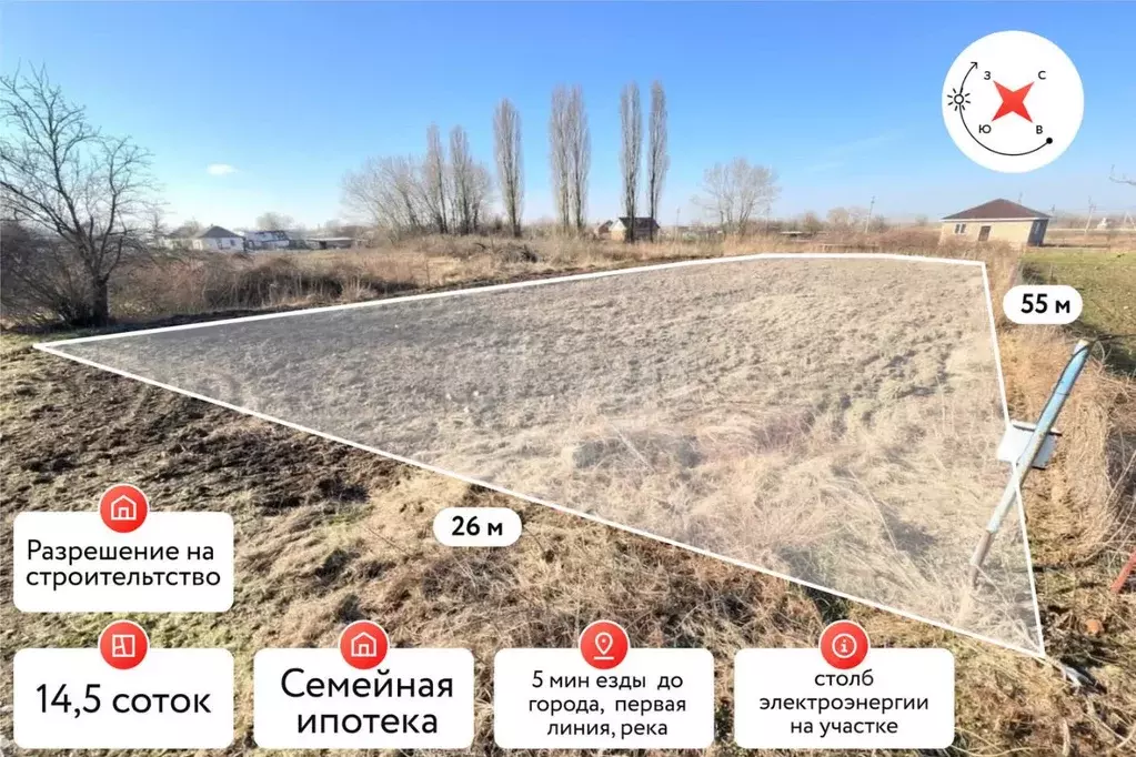 Участок в Краснодарский край, Славянский район, Прикубанское с/пос, ... - Фото 1