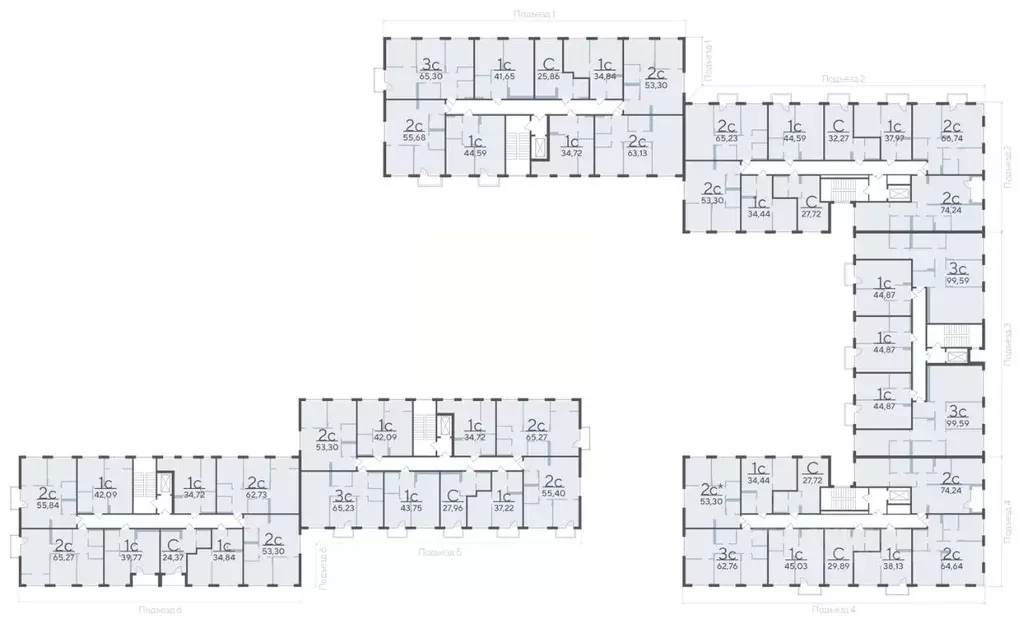 2-к кв. Тюменская область, Тюмень Гилевский жилрайон,  (53.3 м) - Фото 1