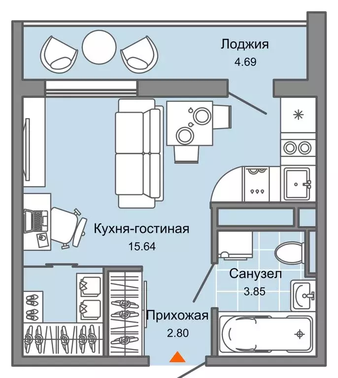 2-комнатная квартира: Ульяновск, микрорайон Новый Город, жилой ... - Фото 0