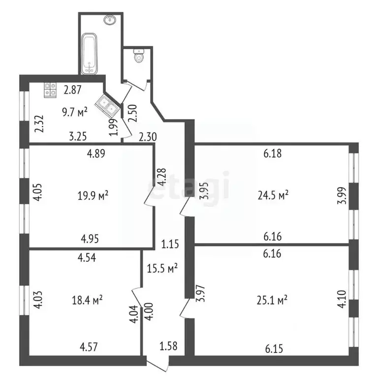 Комната Санкт-Петербург 18-я Васильевского острова линия, 13А (10.8 м) - Фото 1