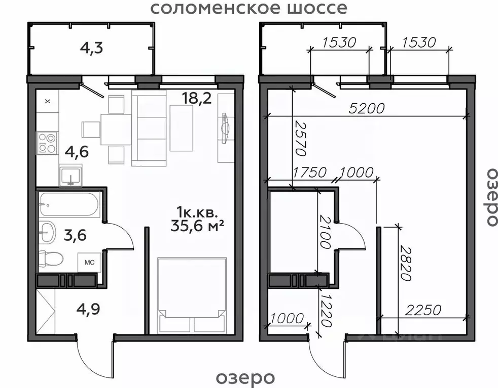 1-к кв. Карелия, Петрозаводск Район Северная промзона, Вороний Наволок ... - Фото 1