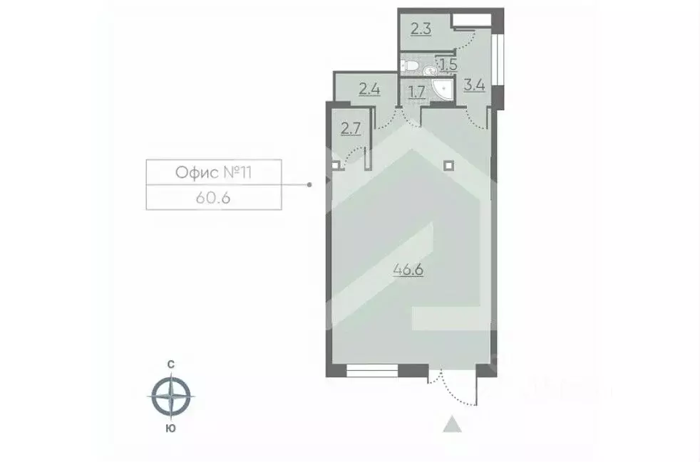 Торговая площадь в Москва Производственная ул., 19Ак3 (61 м) - Фото 2