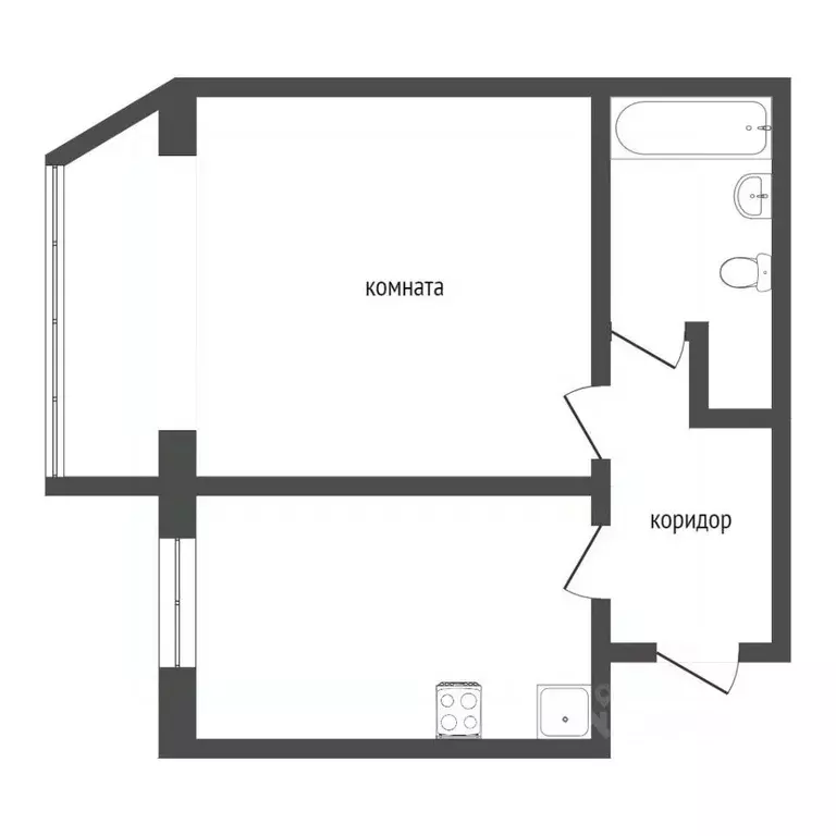 1-к кв. Севастополь ул. Руднева, 26/4 (37.2 м) - Фото 2
