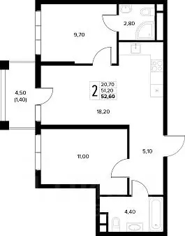 2-к кв. Краснодарский край, Анапа муниципальный округ, с. Сукко ... - Фото 1