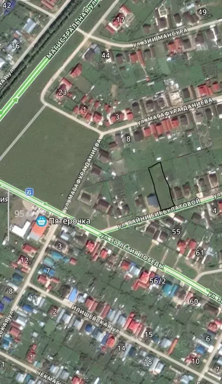 Участок в Башкортостан, Дюртюли ул. Гайни Бикбулатовой (18.0 сот.) - Фото 1