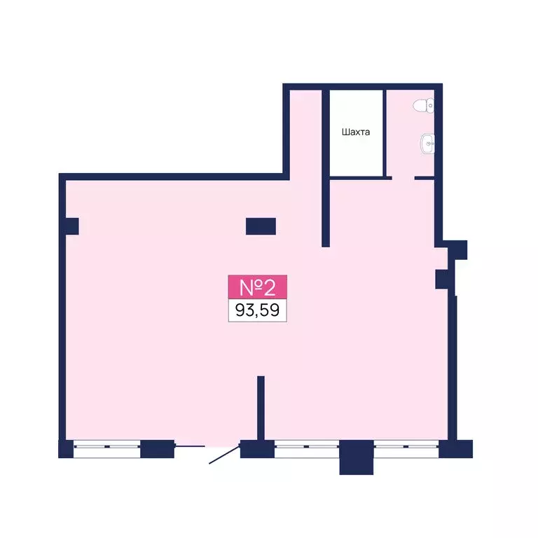 Помещение свободного назначения (93.59 м) - Фото 2