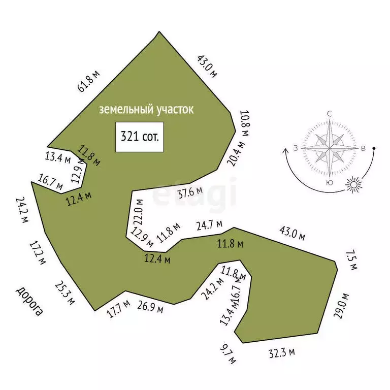 Участок в Челябинская область, Увельский муниципальный округ, село ... - Фото 1