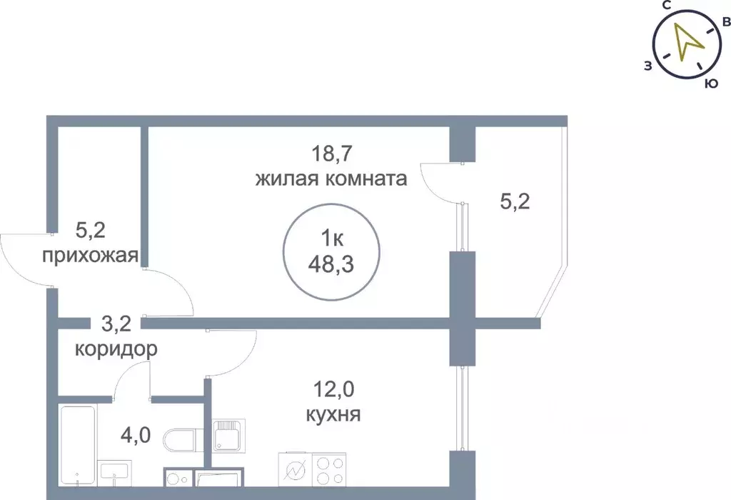 1-к кв. Ханты-Мансийский АО, Нефтеюганск 6-й мкр, Сияние жилой ... - Фото 0