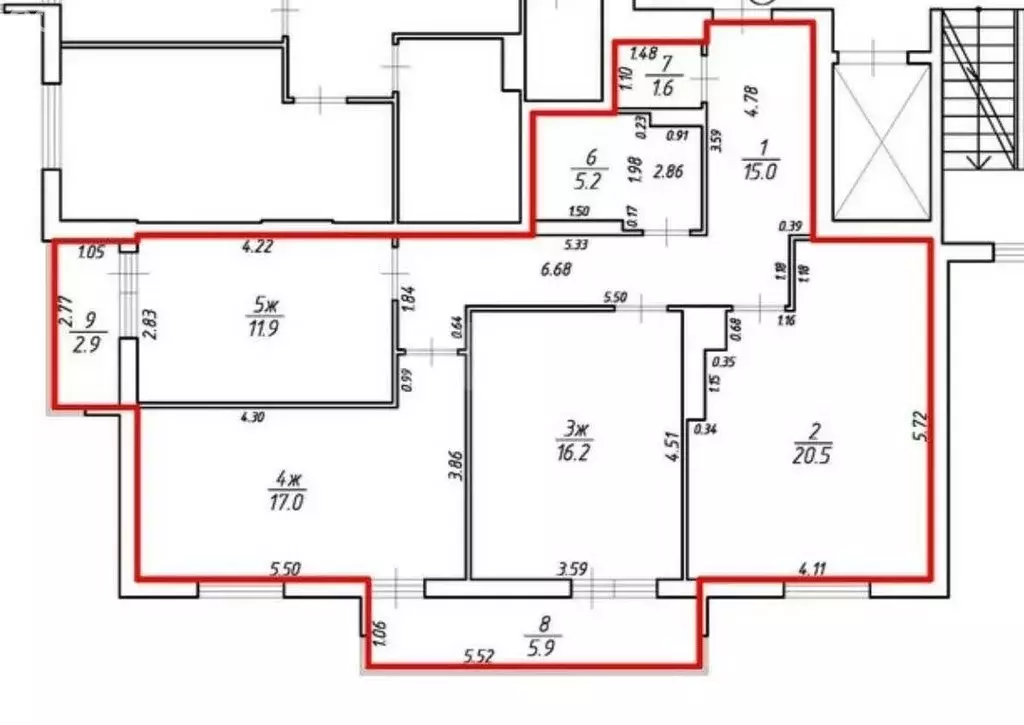 3-комнатная квартира: Большое Исаково, Уютная улица, 7 (87.4 м) - Фото 0