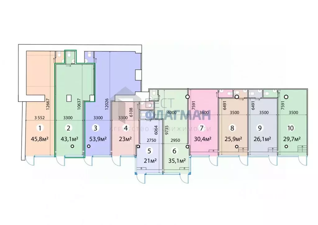 Помещение свободного назначения в Москва ул. Красная Пресня, 12 (43 м) - Фото 2