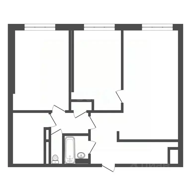 3-к кв. Москва ул. Годовикова, 11к1 (71.0 м) - Фото 2