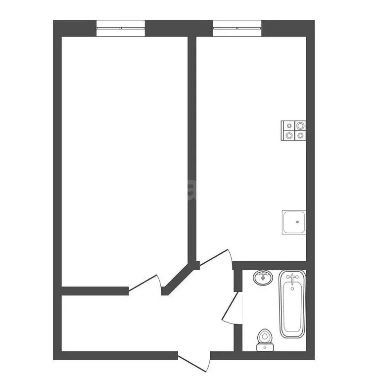 1-комнатная квартира: Тула, улица Новосёлов, 4к2 (37.6 м) - Фото 1