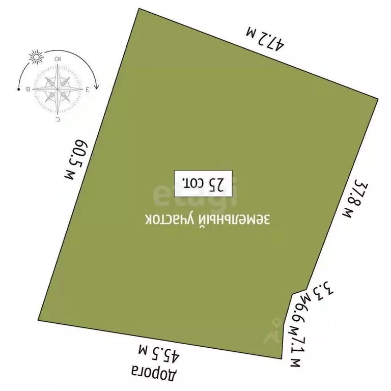 Участок в Крым, Симферопольский район, Перовское с/пос, с. ... - Фото 2