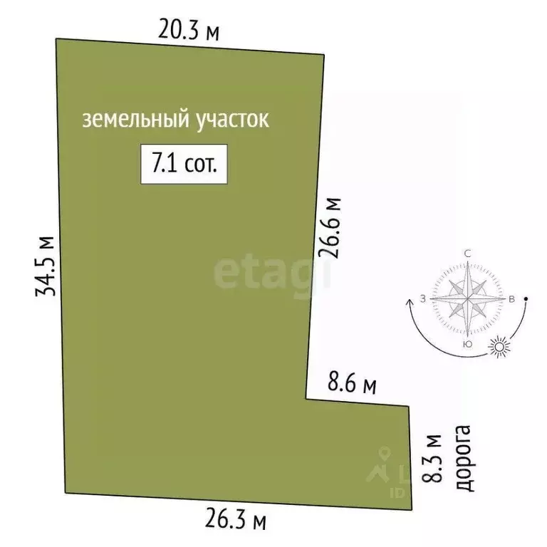 Участок в Крым, Черноморский район, с. Новосельское  (7.06 сот.) - Фото 1