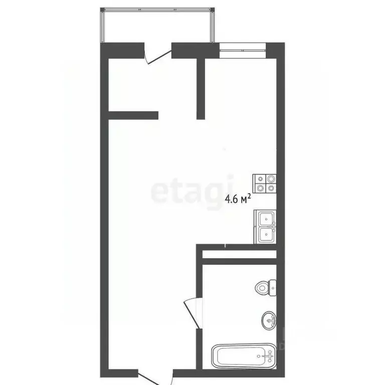 Студия Тюменская область, Тюменский муниципальный округ, д. Патрушева ... - Фото 2