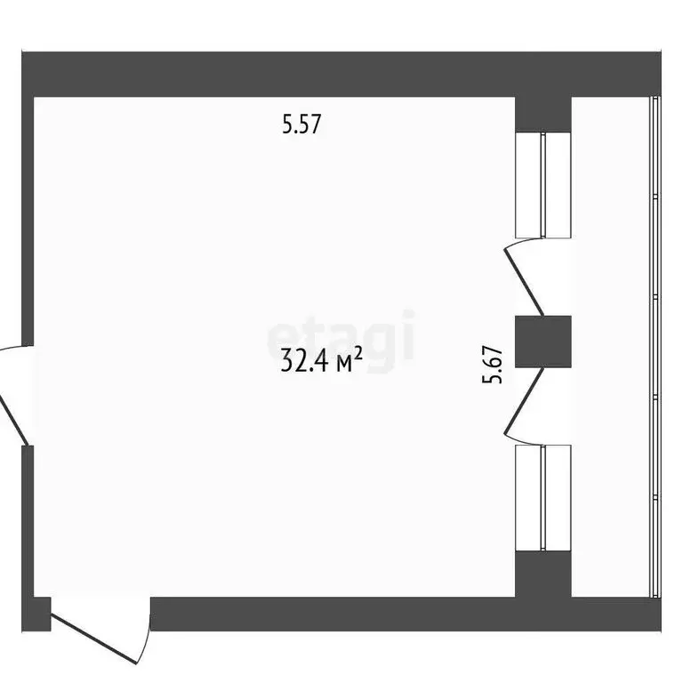 Офис (16.8 м) - Фото 1