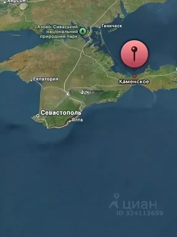 Участок в Крым, Ленинский район, Семисотское с/пос, с. Каменское  (6.0 ... - Фото 1