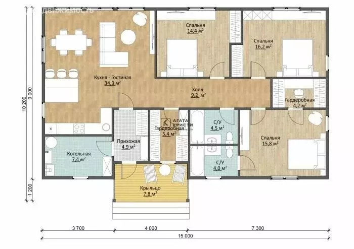 Дом в Павловский Посад, 2-й переулок 1 Мая (128.1 м) - Фото 2