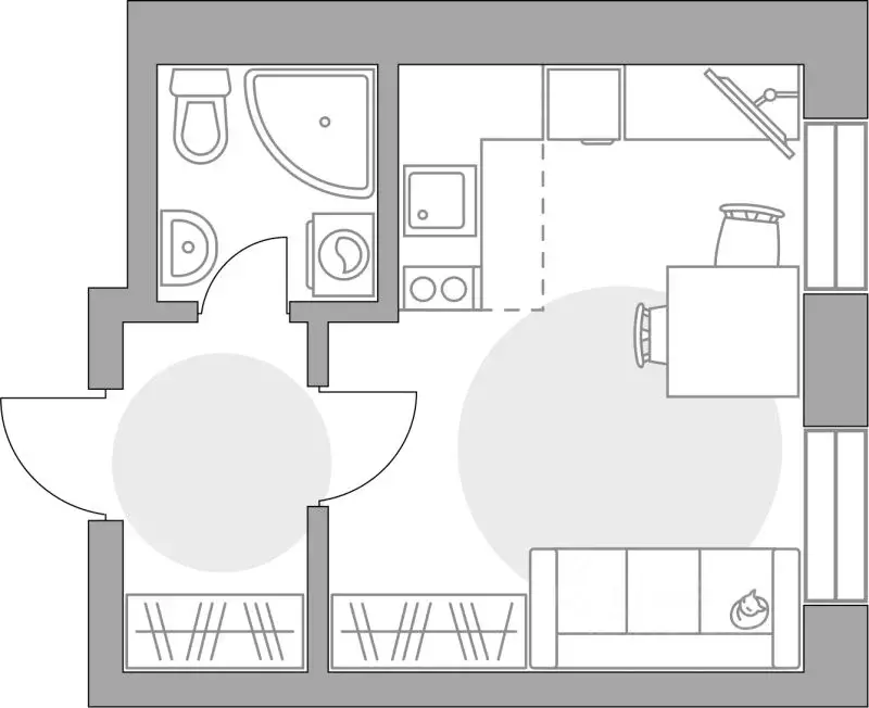Студия Московская область, Балашиха 39-й мкр, Пехра жилой комплекс, к8 ... - Фото 1