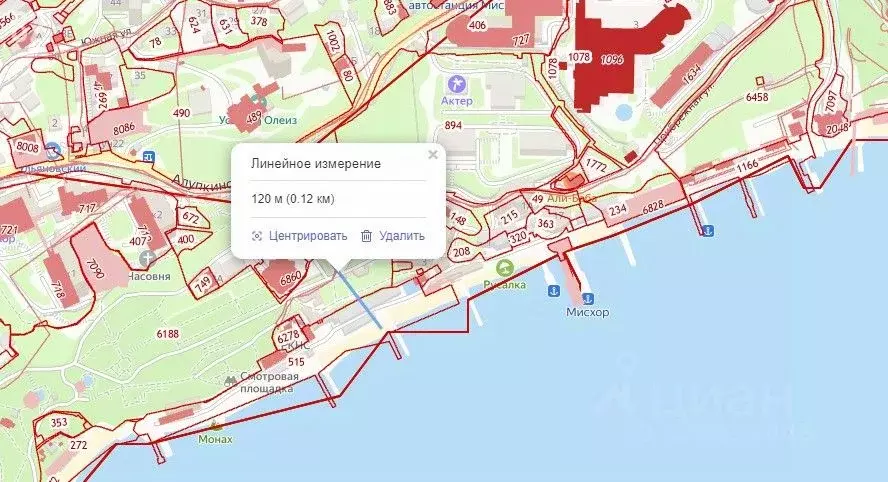 Участок в Крым, Ялта муниципальный округ, Кореиз пгт, пос. Мисхор  ... - Фото 2