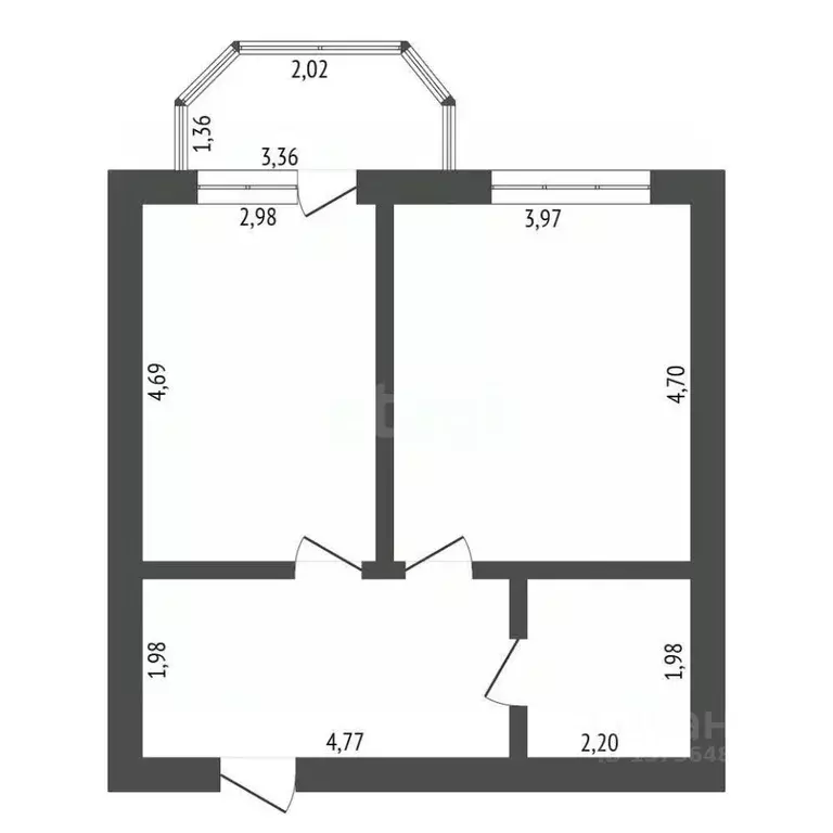 1-к кв. Амурская область, Благовещенск Пионерская ул., 2 (46.5 м) - Фото 2