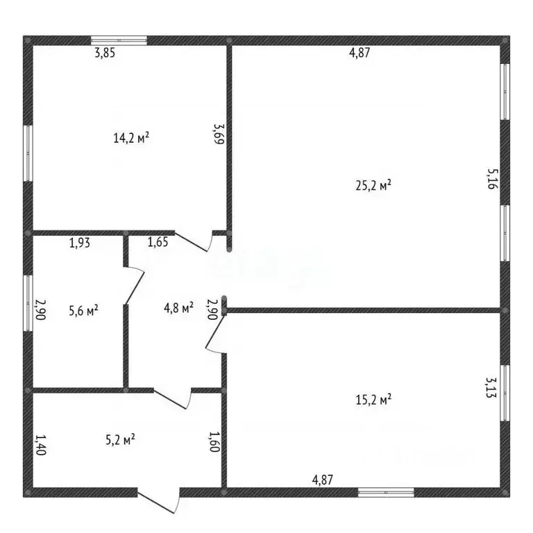 Дом в Башкортостан, Бирский район, Калинниковский сельсовет, с. ... - Фото 1