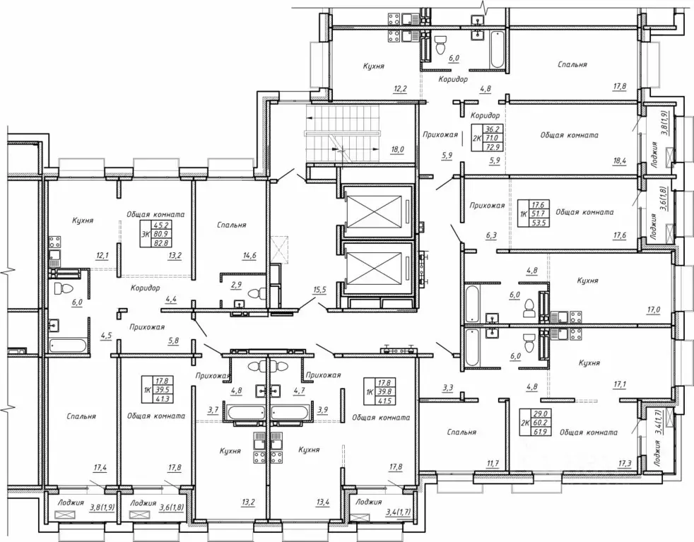 3-к кв. Новосибирская область, Новосибирск Гренландия жилой комплекс ... - Фото 2