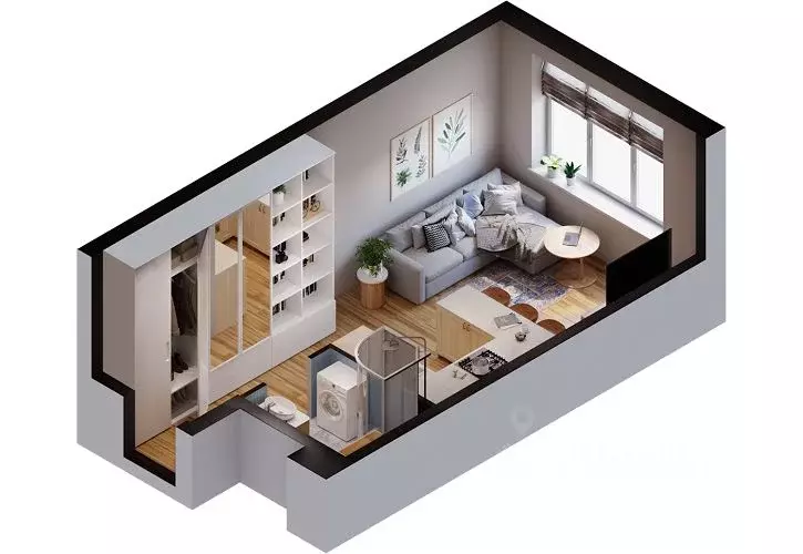 1-к кв. Московская область, Химки городской округ, д. Рузино, ... - Фото 1