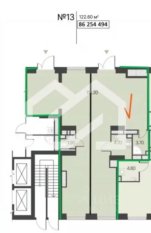 Торговая площадь в Москва дом Обручева 30 тер., к2 (70 м) - Фото 1
