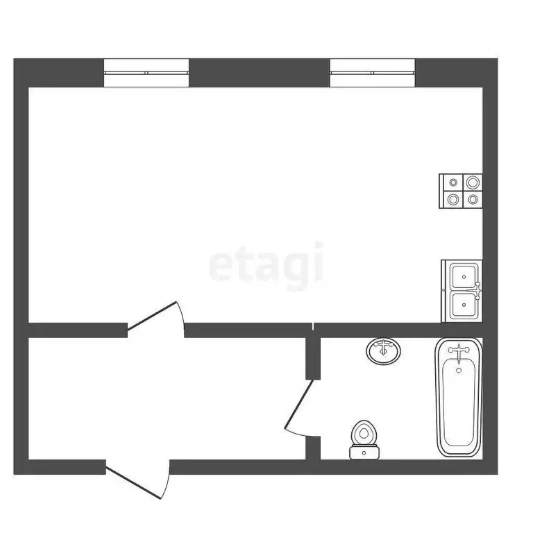 1-комнатная квартира: Ярославль, Тутаевское шоссе, 87 (24.4 м) - Фото 0