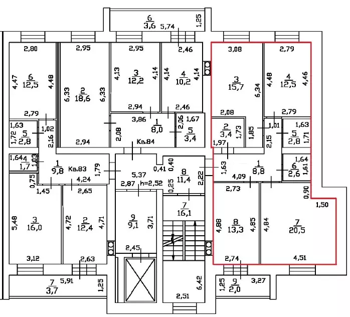 Продаётся 3-к квартира, 79.9 м - Фото 0