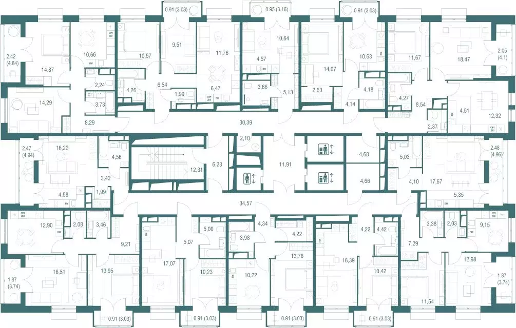 1-к кв. Московская область, Одинцово Одинбург жилой комплекс, 4А (36.3 ... - Фото 2