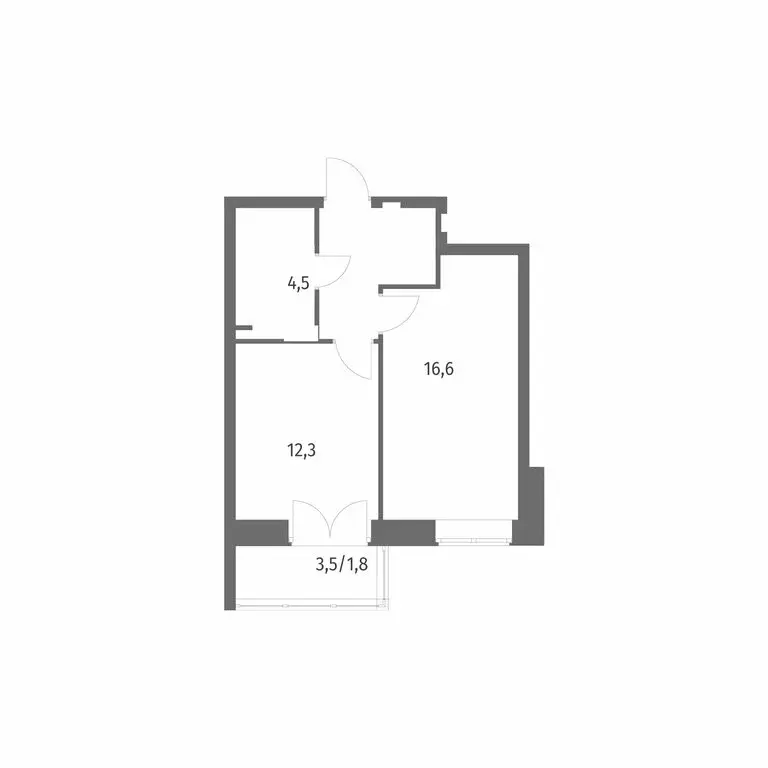 1-комнатная квартира: Новоселье, Невская улица, 3 (41.5 м) - Фото 1