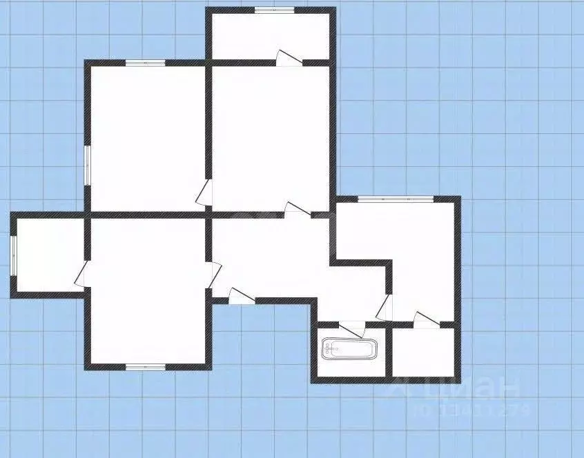3-к кв. Белгородская область, Белгород ул. Есенина, 36 (70.0 м) - Фото 2