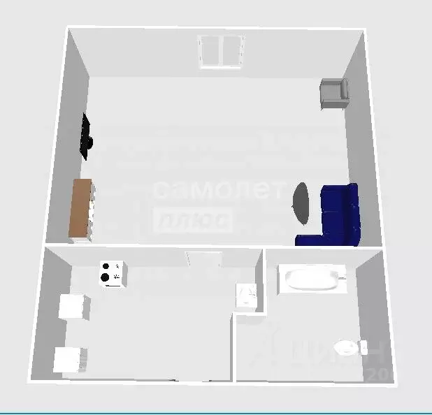 1-к кв. Ульяновская область, Ульяновск Амурская ул., 4А (12.6 м) - Фото 1