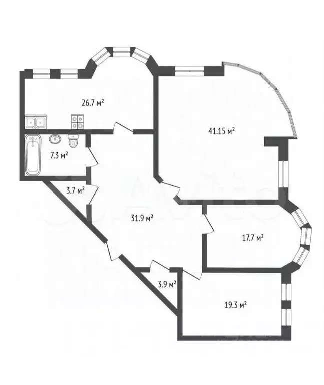 3-к кв. Ставропольский край, Кисловодск ул. 8 Марта, 37 (152.0 м) - Фото 1
