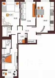 3-к кв. Оренбургская область, Оренбург Северный жилрайон, Фамильные ... - Фото 0