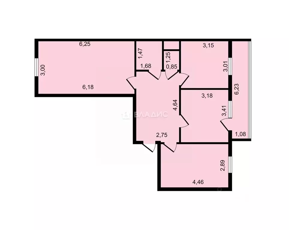 3-к кв. Вологодская область, Вологда Рабочая ул., 1 (67.7 м) - Фото 1