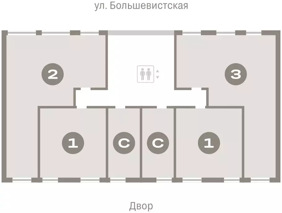 3-комнатная квартира: Новосибирск, Октябрьский район, микрорайон ... - Фото 1