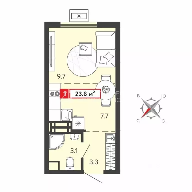 Студия Пензенская область, Пензенский район, Засечный сельсовет, с. ... - Фото 1