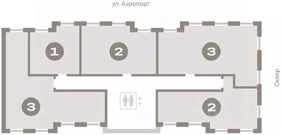 3-к кв. Новосибирская область, Новосибирск ул. Аэропорт, 88 (100.49 м) - Фото 1