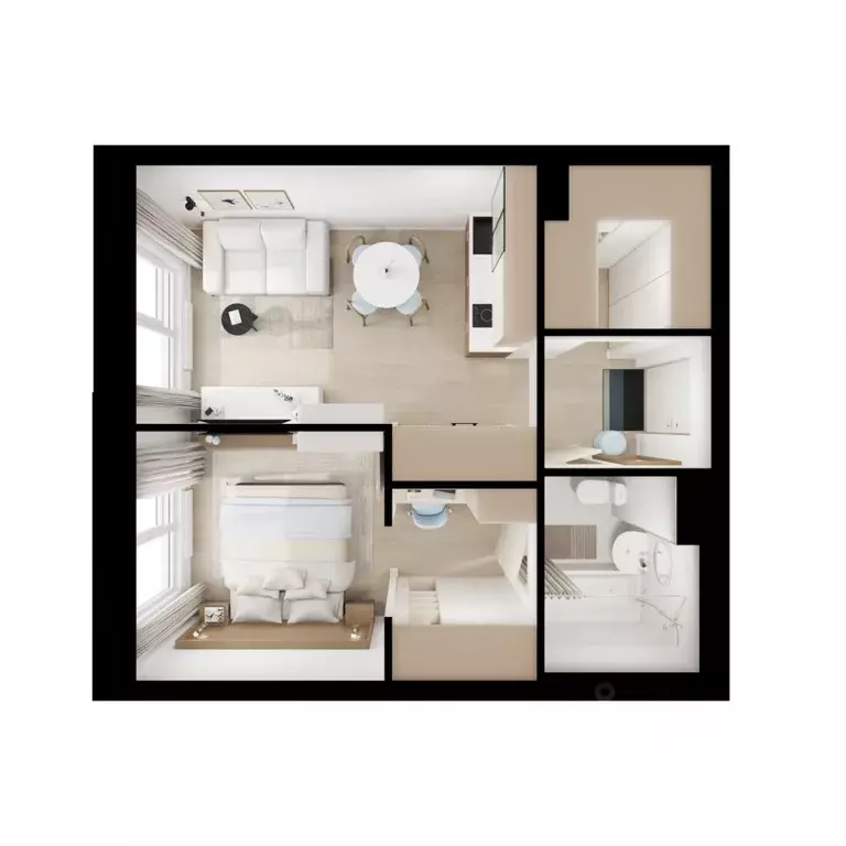 1-к кв. Московская область, Котельники Ковровый мкр, Томилинский ... - Фото 2