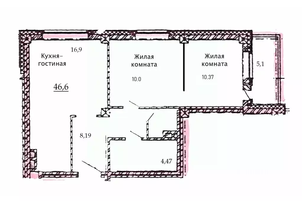 2-к кв. Новосибирская область, Новосибирск Выборная ул., 91/3 (55.0 м) - Фото 2